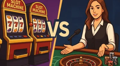 Игровые автоматы против лайв-казино: в чём разница и что выбрать