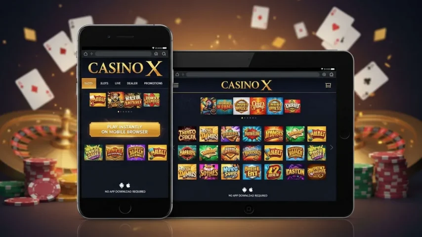 Casino X на Android и iOS: как играть без приложения